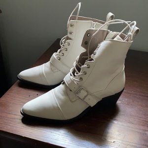 All saints white boots